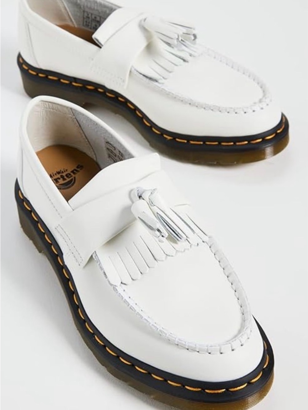 Dr. Martens Adrian YS Loafers with Yellow Stitching (M11/W12)